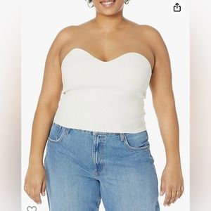 The Drop Women's Collette Strapless Cropped Sweater-Size‎ XL-New with Tags